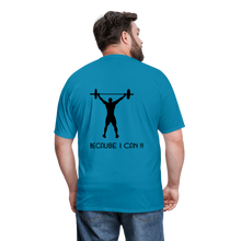 Load image into Gallery viewer, I'm Fatherless But...T-Shirt (Men) Because I Can - turquoise