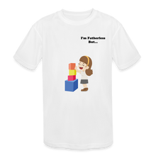 Load image into Gallery viewer, Fatherless Kids' Moisture Wicking Performance T-Shirt - white