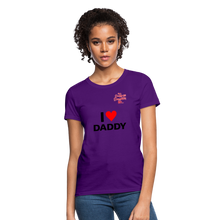 Load image into Gallery viewer, Women's T-Shirt "I'm A Daddy Less Daughter - purple
