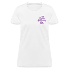 Load image into Gallery viewer, Fatherless Women's T-Shirt (I'm the Boss) - white

