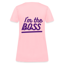 Load image into Gallery viewer, Fatherless Women's T-Shirt (I'm the Boss) - pink
