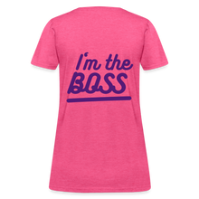 Load image into Gallery viewer, Fatherless Women's T-Shirt (I'm the Boss) - heather pink

