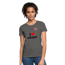 Load image into Gallery viewer, Women's T-Shirt "I'm A Daddy Less Daughter - charcoal
